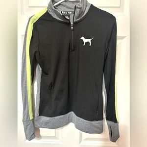 Pink VS sporty Half Zip hoodie Small